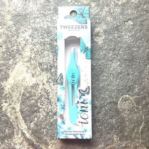 New In Box IONI Tweezers Teal-  Stainless Steel  Large Handled for Precision